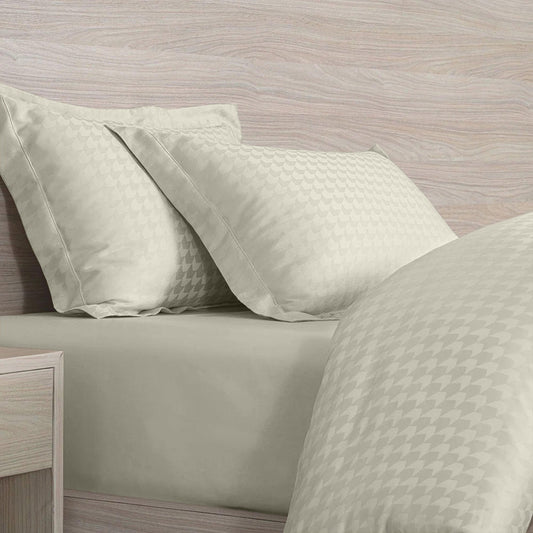 Enera Jacquard Edge Collection Ivory White Color King Size Bedsheet - enera