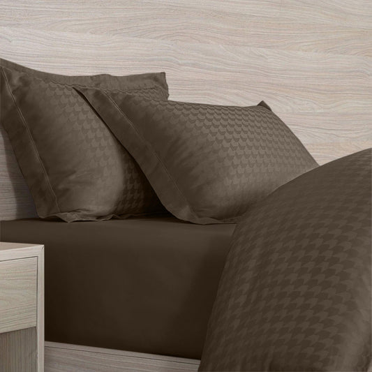 Enera Jacquard Edge Collection Caramel Gold Color King Size Bedsheet - enera