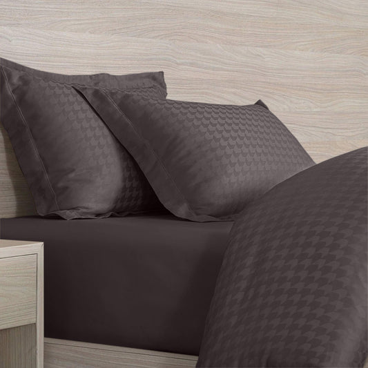 Enera Jacquard Edge Collection Graphite Grey Color King Size Bedsheet - enera