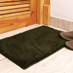 Enera Stello Collection Moss Green Color 40x60cm Bath Mat - enera