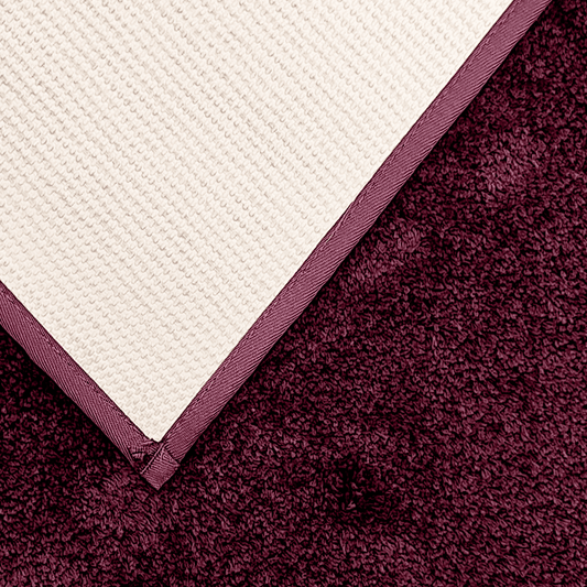 Enera Stello Collection Ruby Maroon Color 40x60cm Bath Mat - enera