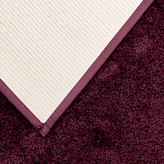 Enera Stello Collection Ruby Maroon Color 40x60cm Bath Mat - enera