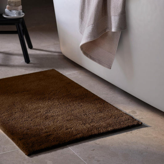 Enera Stello Collection Chocolate Color 50x80cm Bath Mat - enera