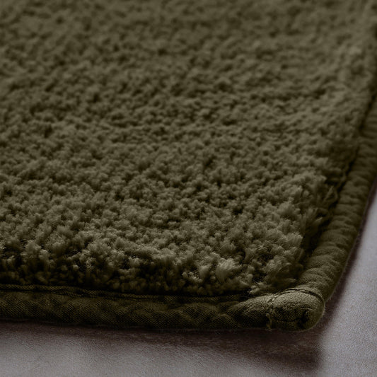 Enera Stello Collection Moss Green Color 50x80cm Bath Mat - enera