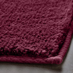 Enera Stello Collection Ruby Maroon Color 50x80cm Bath Mat - enera