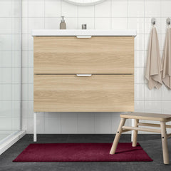 Enera Stello Collection Ruby Maroon Color 50x80cm Bath Mat - enera