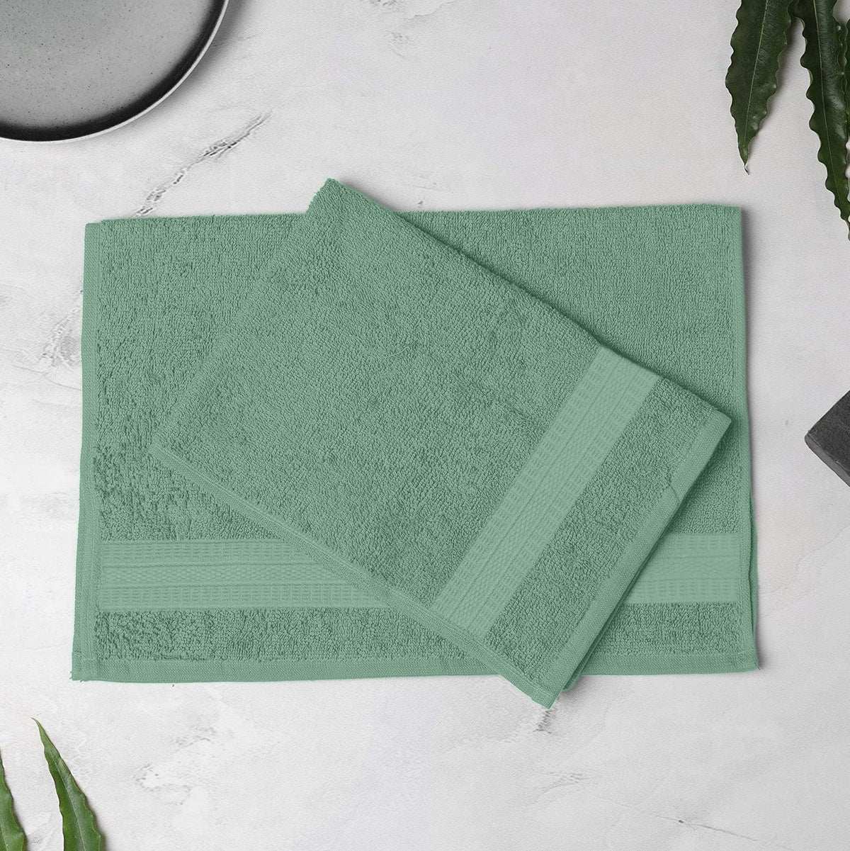 Enera Cosmos Collection Teal Color Hand Towel - enera