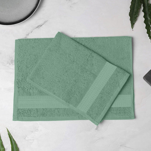 Enera Cosmos Collection Teal Color Hand Towel - enera