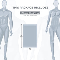 Enera Cosmos Collection Taupe Color Hand Towel - enera