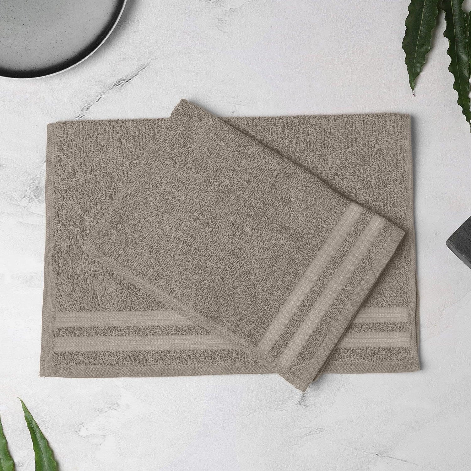 enera Hand Towel 2 Pcs Set 100% Cotton, Soft & Ultra Absorbent - enera