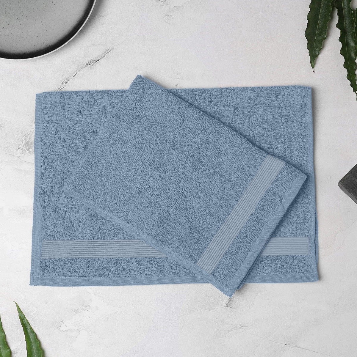 Enera Cosmos Collection Insignia Blue Color Hand Towel - enera