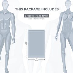 Enera Cosmos Collection Insignia Blue Color Hand Towel - enera