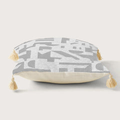 Enera Marc Fabia Grey Color 16x16 Inch Cushion Cover - enera