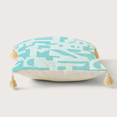 Enera Marc Fabia Sky Blue Color 16x16 Inch Cushion Cover - enera