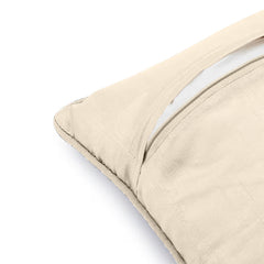 Enera Marc Swed Emboss Taupe Color 16x16 Inch Cushion Cover - enera