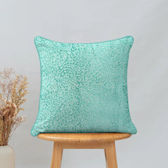 Enera Marc Jacquard Ambi Light Blue Color 16x16 Inch Cushion Cover - enera