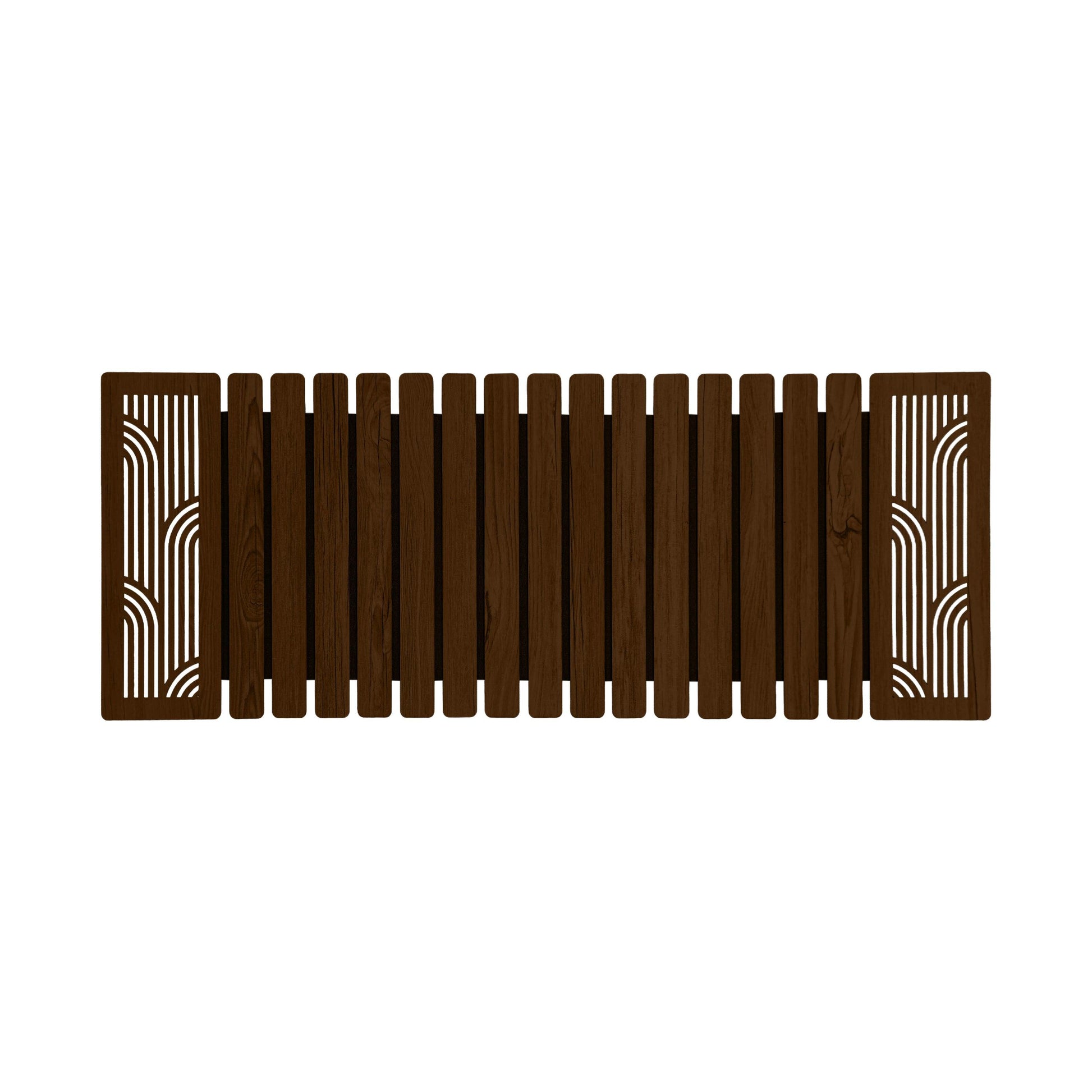 Enera Marc Khidki Wooden Chocolate Color (14x36 inch) Table Runner - enera