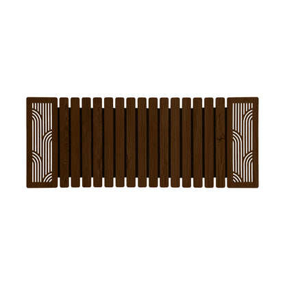 Enera Marc Khidki Wooden Chocolate Color (14x36 inch) Table Runner
