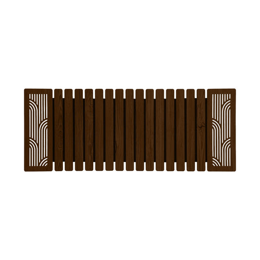 Enera Marc Khidki Wooden Chocolate Color (14x36 inch) Table Runner - enera