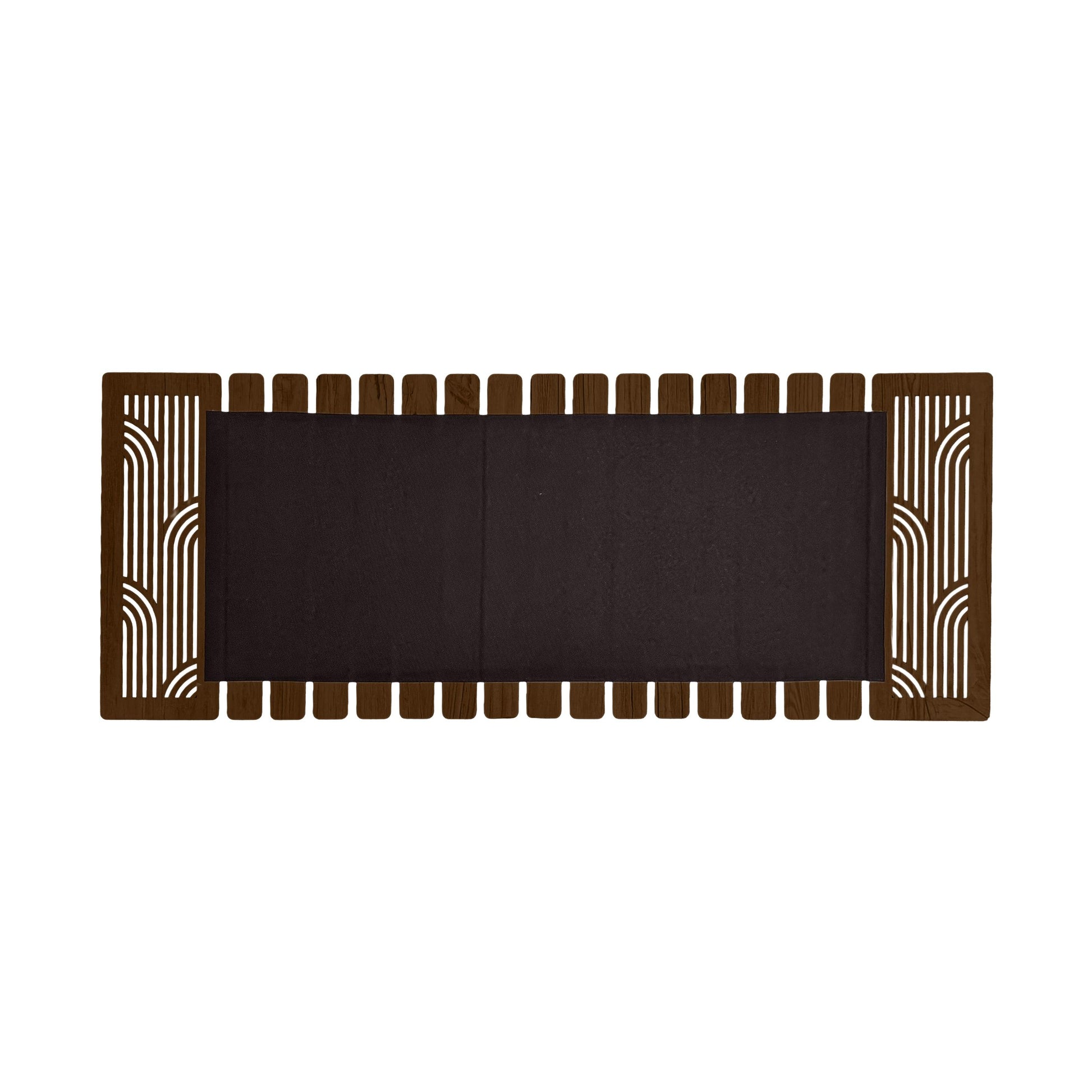 Enera Marc Khidki Wooden Chocolate Color (14x36 inch) Table Runner - enera