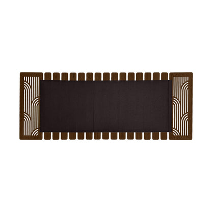Enera Marc Khidki Wooden Chocolate Color (14x36 inch) Table Runner