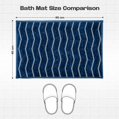 Enera Crest Collection Insignia Blue Color 40x60 cm Bathmat - enera