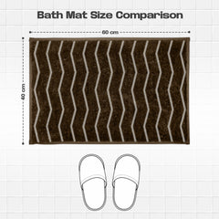 Enera Crest Collection Chocolate Color 40x60 cm Bathmat - enera