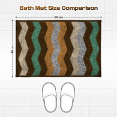 Enera Nova Collection Chocolate Color 40x60 cm Bathmat - enera
