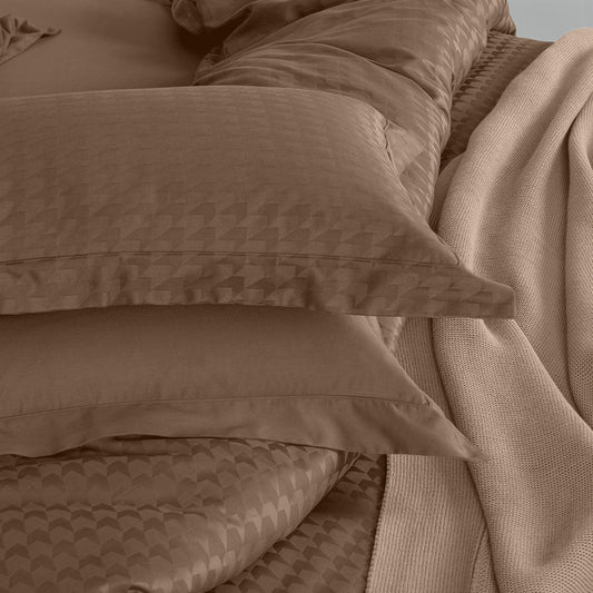 Enera Majestic Edge Collection Caramel Gold Color Pillow Cover - enera