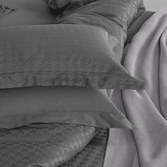 Enera Majestic Edge Collection Graphite Grey Color Pillow Cover - enera