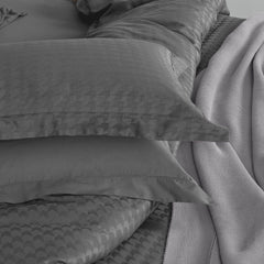 Enera Majestic Edge Collection Graphite Grey Color Pillow Cover - enera