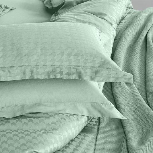 Enera Majestic Edge Collection Sage Green Color Pillow Cover - enera