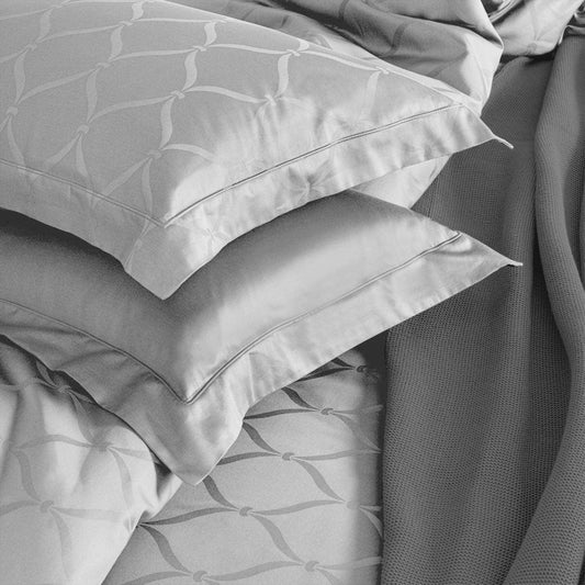 Enera Majestic Lattice Collection Frost Grey Color Pillow Cover - enera