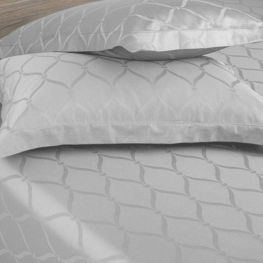 Enera Majestic Lattice Collection Frost Grey Color Pillow Cover - enera