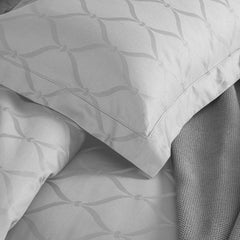 Enera Majestic Lattice Collection Frost Grey Color Pillow Cover - enera