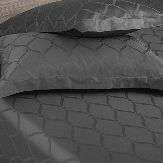 Enera Majestic Lattice Collection Graphite Grey Color Pillow Cover - enera