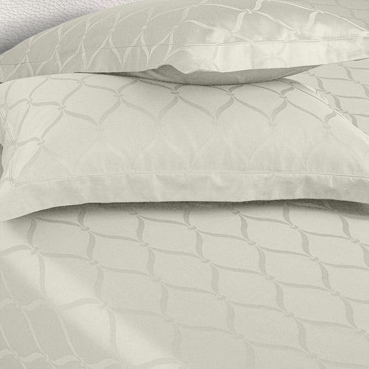 Enera Majestic Lattice Collection Ivory White Color Pillow Cover - enera