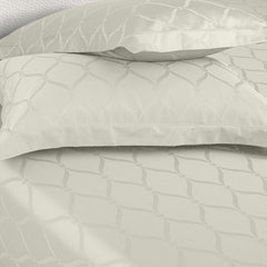 Enera Majestic Lattice Collection Ivory White Color Pillow Cover - enera