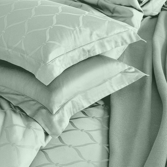 Enera Majestic Lattice Collection Sage Green Color Pillow Cover - enera