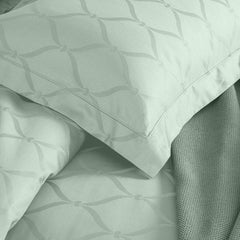 Enera Majestic Lattice Collection Sage Green Color Pillow Cover - enera
