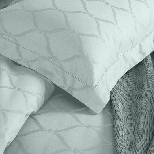 Enera Majestic Lattice Collection Slate Blue Color Pillow Cover - enera