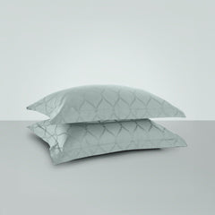 Enera Majestic Lattice Collection Slate Blue Color Pillow Cover - enera