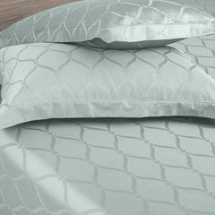 Enera Majestic Lattice Collection Slate Blue Color Pillow Cover - enera