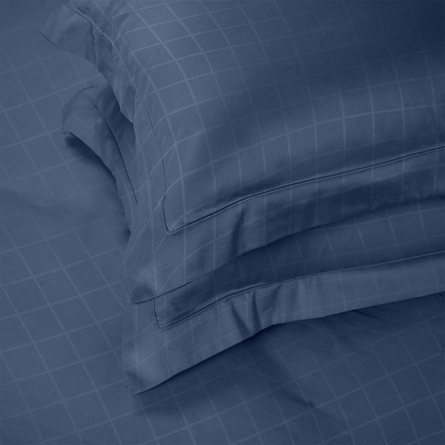 Enera Majestic Matrix Collection Slate Blue Color Pillow Cover - enera