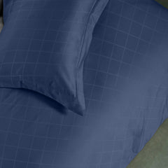 Enera Majestic Matrix Collection Slate Blue Color Pillow Cover - enera