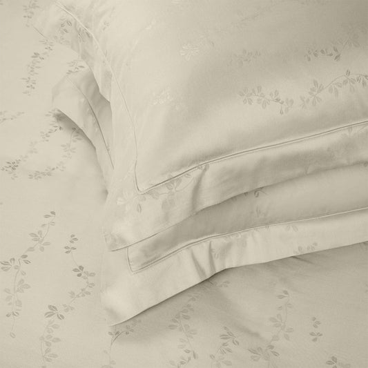 Enera Majestic Tendril Collection Ivory White Color Pillow Cover - enera