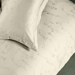 Enera Majestic Tendril Collection Ivory White Color Pillow Cover - enera