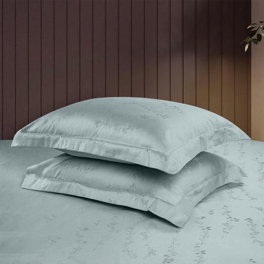 Enera Majestic Tendril Collection Slate Blue Color Pillow Cover - enera