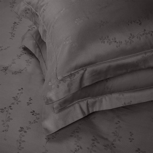 Enera Majestic Tendril Collection Graphite Grey Color Pillow Cover - enera