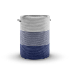 Enera Eco Weave Drawstring Blue Color Basket With Cover - enera